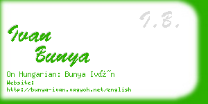 ivan bunya business card